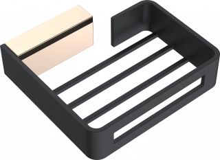 Полка для губок Boheme Q чёрный/золото 10959-G-B